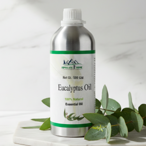 Himalya2home 100% Pure Eucalyptus Essential Oil 500/1000 ml Amber Glass Bottle for Aromatherapy, Steam Inhalation, Diffuser & Massage